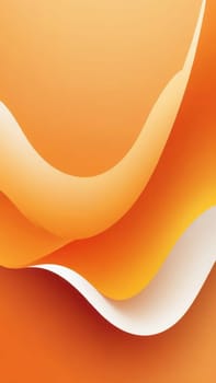 A gradient wallpaper with Layered shapes using orange and navajowhite gradient colors. Generative AI.