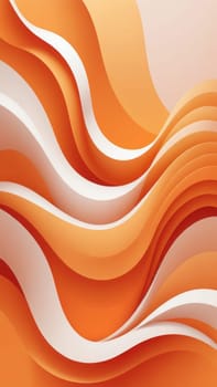 A gradient wallpaper with Meander shapes using orange and white gradient colors. Generative AI.