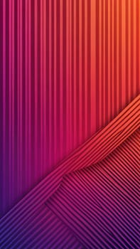 A gradient wallpaper with Striped shapes using red and darkviolet gradient colors. Generative AI.