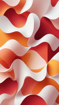 A gradient wallpaper with Freeform shapes using white and firebrick gradient colors. Generative AI.