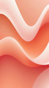 A gradient wallpaper with Distorted shapes using white and salmon gradient colors. Generative AI.