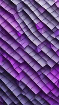 A gradient wallpaper with Tessellated shapes using purple and slategray gradient colors. Generative AI.