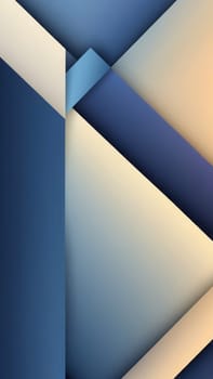 A gradient wallpaper with Rectilinear shapes using navy and oldlace gradient colors. Generative AI.