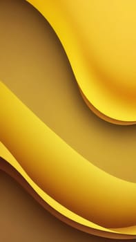 A gradient wallpaper with Curvilinear shapes using yellow and khaki gradient colors. Generative AI.