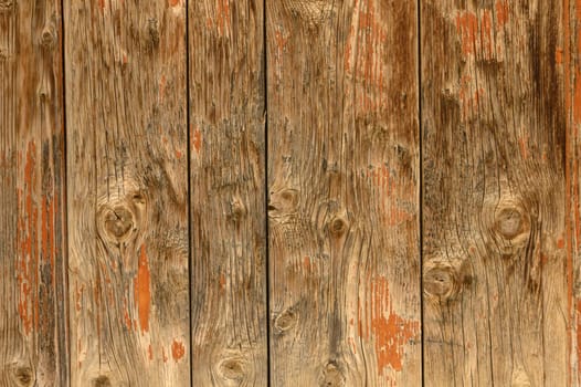 old wooden wall wall with cracks as background