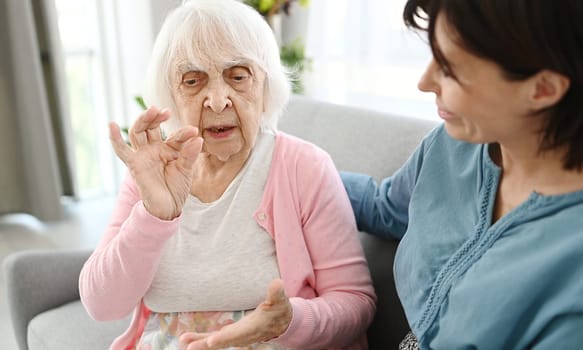 Old Woman Shares Life Story With Granddaughter As A Concept Of Generational Communication