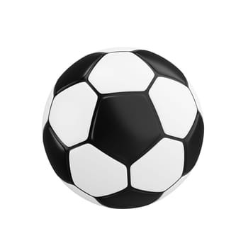 3d football. minimal school icon. isolated on background, icon symbol clipping path. 3d render illustration.