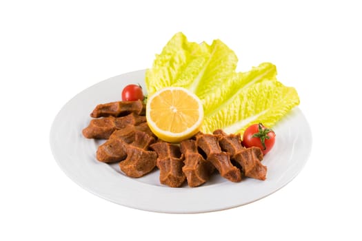 Traditional Turkish Raw Meat. ( Cig Kofte ) Turkish food