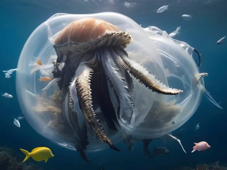 Oceanic Captivity. Visualizing the Devastating Impact of Plastic on Marine Life.