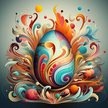 Abstract easter egg as illustration