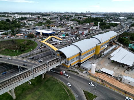 salvador, bahia, brazil - december 29, 2023: view of the Campinas station of the Salvador metro.