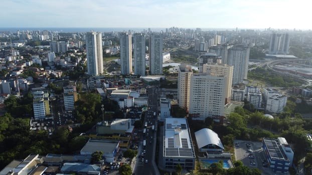 salvador, bahia, brazil - november 23, 2023: aerial view of residential buildings in the city of Salvador