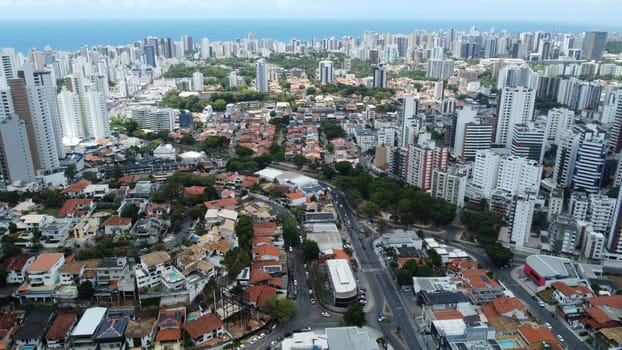 salvador, bahia, brazil - november 23, 2023: aerial view of residential buildings in the city of Salvad