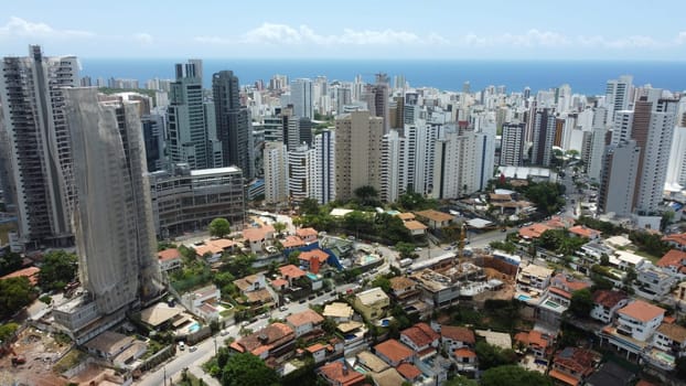 salvador, bahia, brazil - november 23, 2023: aerial view of residential buildings in the city of Salvad