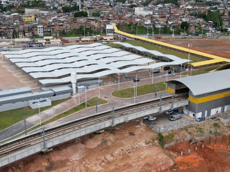 salvador, bahia, brazil - december 29, 2023: view of the Aguas Claras station of the Salvador metro.