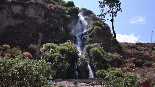 Incredible landscapes of waterfalls, horses, rivers in Canta Obrajillo in Lima - Peru