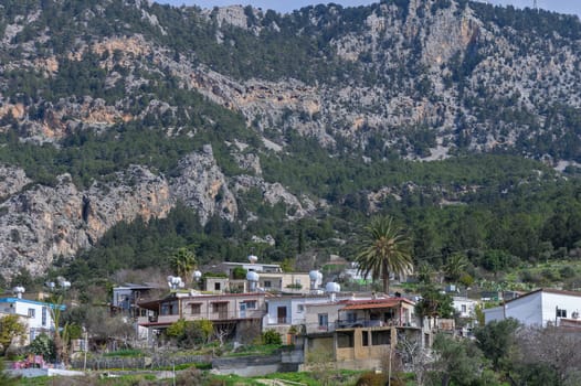 old village in the mountains of Northern Cyprus in winter