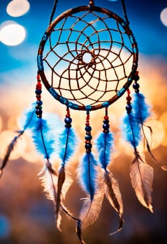 dream catcher in nature. Selective focus. nature.