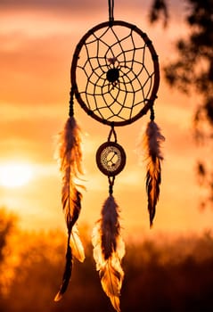 dream catcher in nature. Selective focus. nature.