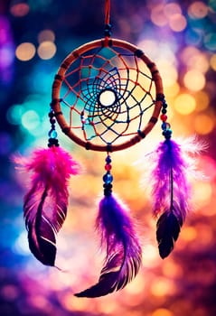 dream catcher in nature. Selective focus. nature.