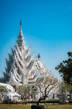 White Temple or Wat Rong Khun in Chiang Rai, Thailand, south east asia