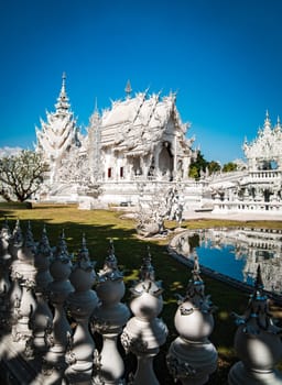 White Temple or Wat Rong Khun in Chiang Rai, Thailand, south east asia