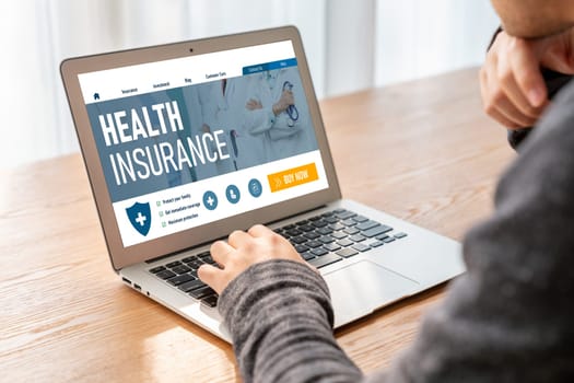 Health insurance web site modish registration system for easy form filling