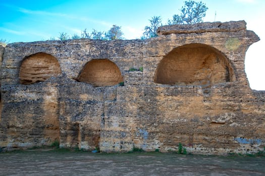 Byzantine and early Christian necropolis in the Valley of the Temples in Agrigento, Sicily