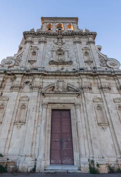 church Spirito Santo in Siracusa, Sicily. Roman catholic church in Baroque style