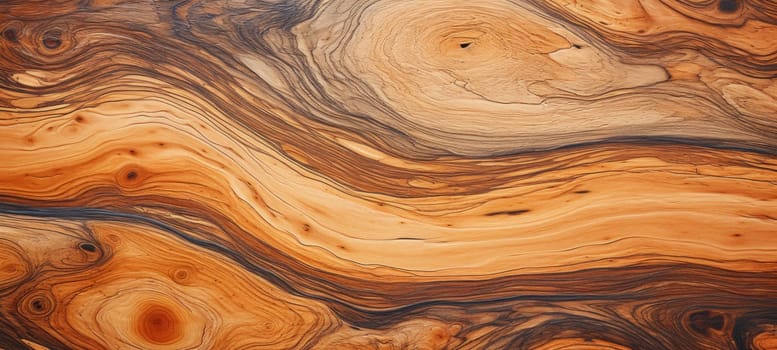 A close-up of the intricate patterns and rich textures found in natural wood, showcasing organic lines and swirls.