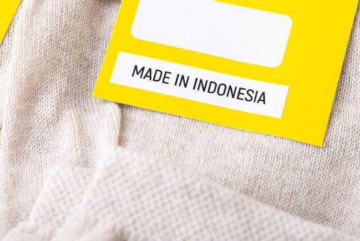 Making clothes in Indonesia concept