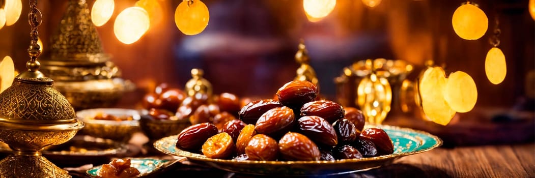 ramadan food drinks on the table. Selective focus. food.