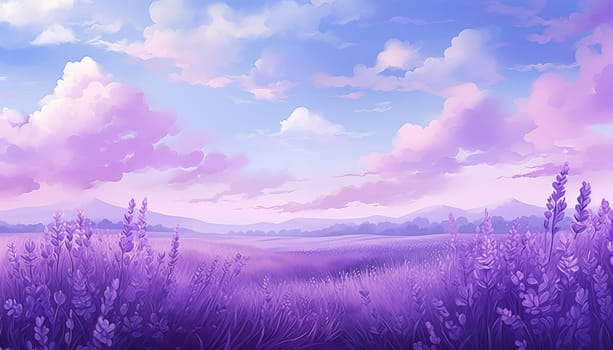 Lavender background. High quality illustration