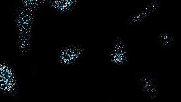 Abstract field particles. Computer generated 3d render