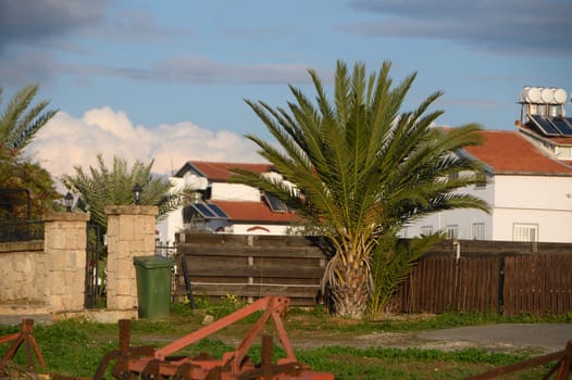 villa on the island of Cyprus in winter on a sunny day 2