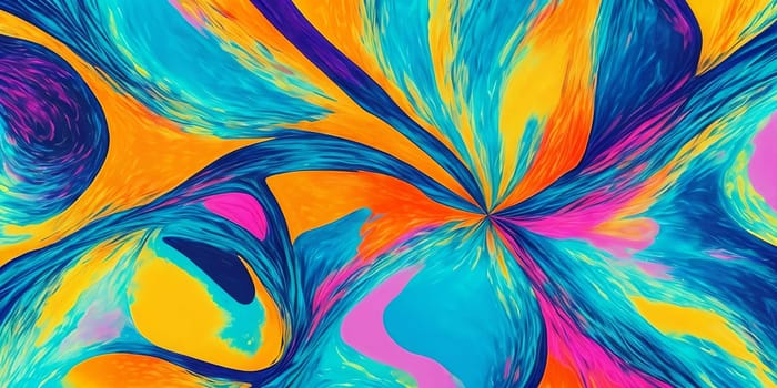 Abstract texture, Pattern art with intricate, flowing shapes and vibrant colors. Generative AI.