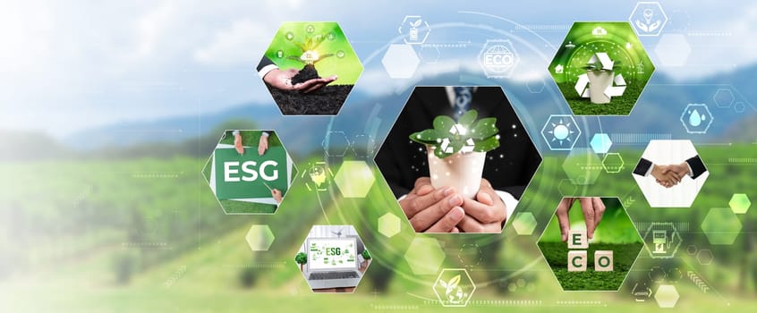 Green business ESG management tool to save world future concept model case idea to deal with bio carbon waste cycle data for better day of city life while building jobs, money, LCA tax and profit .