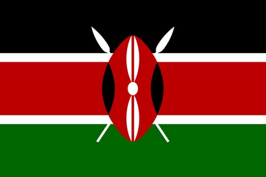 A Kenya flag background illustration large file