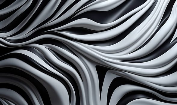 Abstract background, black and white stripes of Zebra. Selective soft focus.