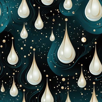 Seamless background pattern with abstract drops in color. Selective soft focus