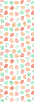 Easter eggs pattern bookmark printable