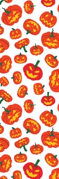 Orange White Halloween Bookmark printable