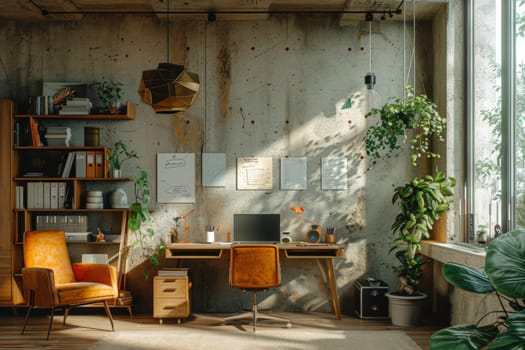 Design a home office, Interior design modern home office, Comfortable workplace.
