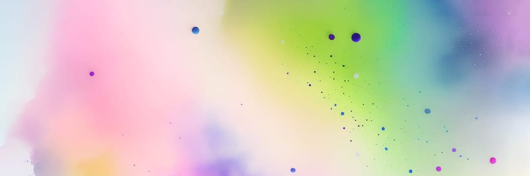 Abstract watercolor background in rainbow colors. Generative AI