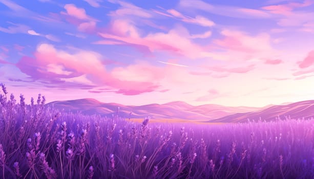 Lavender background. High quality illustration