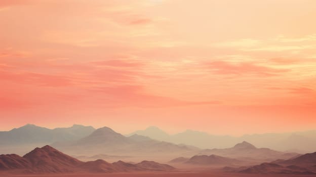 A plane flying over a mountain range at sunset