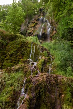 Urach Waterfall in Baden-Wurttemberg, Germany During Summer. Urach Waterfall in Baden-Wurttemberg, Germany During Summer.