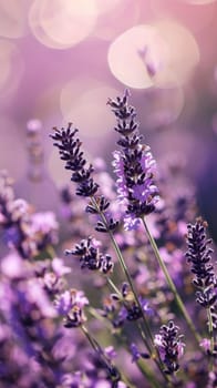 A close up of a bunch of lavender flowers in the sun