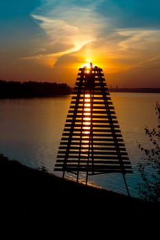 alignment of the navigation sign. High quality photo