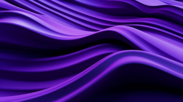 Beautiful luxury 3D modern abstract neon purple background composed of waves with light digital effect